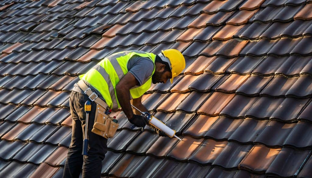 Cape Town home roof and exterior walls being prepared before painting